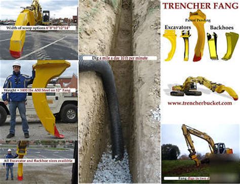 mini excavator trencher fang|trencher fang.